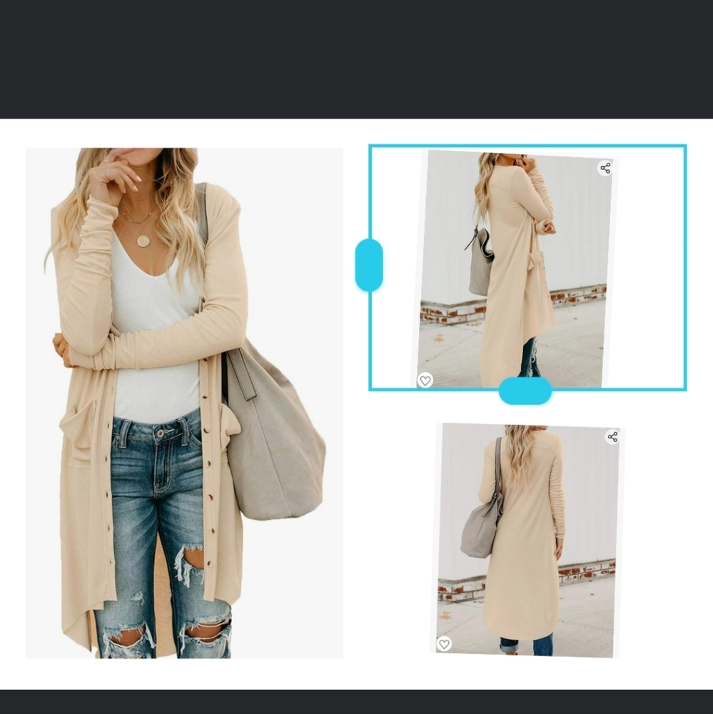 Long Open Front cardigan